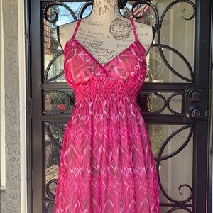 Fuchsia maxi dress
